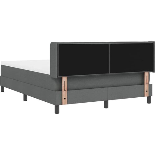  s opruga kutije Tamno siva 200 x 140 cm tkanina Slike