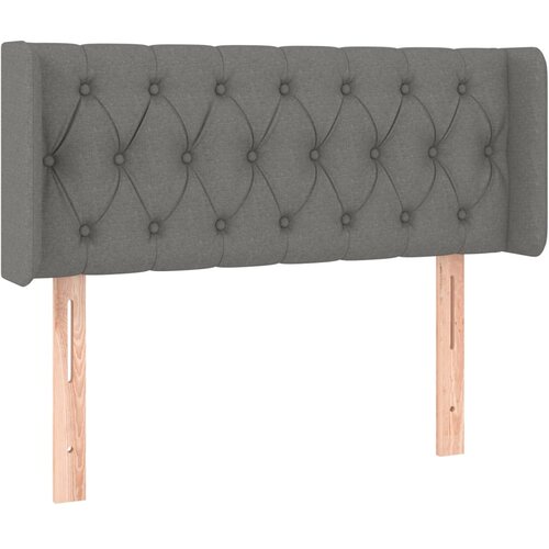  LED uzglavlje tamnosivo 103x16x78/88 cm od tkanine Slike