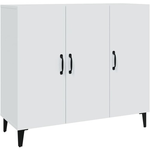 Maison Chic Komoda - Predalnik bela 90x34x80 cm konstruiran les, (21716099) Cene