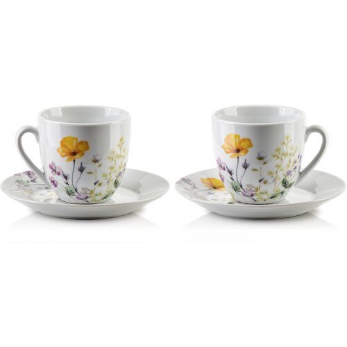 Mondex Joy Komplet 6 Filiżanek Ze Spodkiem 250Ml, (21567729) Cene
