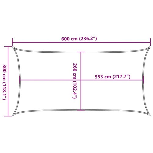  Jedro protiv sunca svjetlosivo 6x3 m od 100% poliestera Oxford Slike