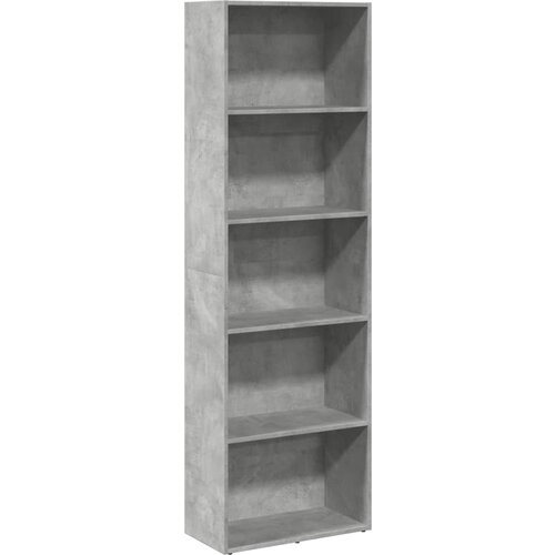 Maison Chic Knjižna omara - Knjižni regal betonsko siva 60x30x189 cm inženirski les, (21724701) Slike