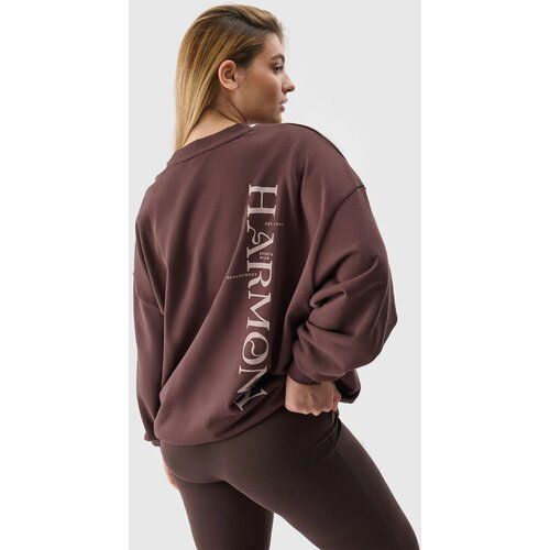 4f women's oversize sweatshirt without closure and hood - brown Cene