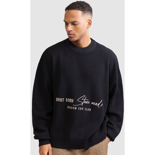 Redefined Rebel RRJacques Knit Oversized Fit Pulover black Slike