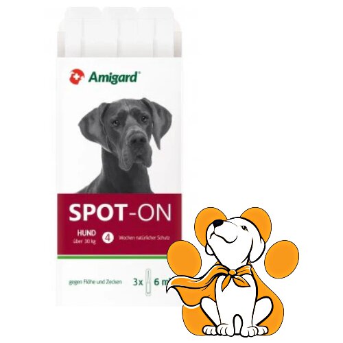 Amigard spot On Maxi Dog 3x6ml, Protiv Buva i Krpelja Za Pse Iznad 30kg Slike