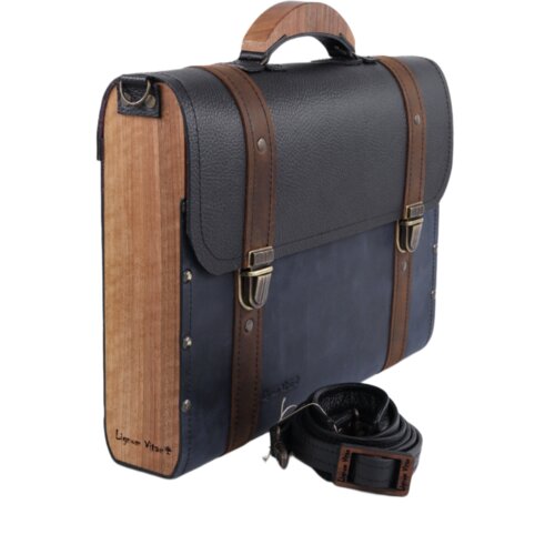 LIGNUM VITAE Torba za laptop Frankie 14&amp;quot;, Crno-braon Slike