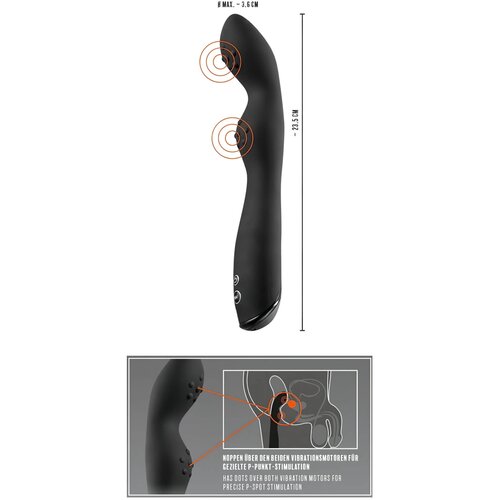 Rebel P-Spot Vibrator Black Slike