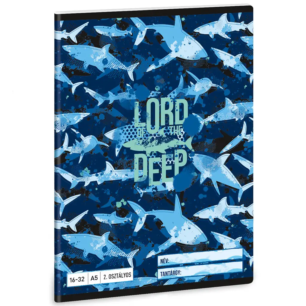 Ars Una lord of the deep bilježnica s morskim psima za 2. razred, A5 linije Cijene