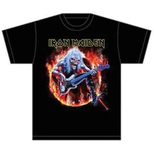 Iron Maiden Košulja Fear Live Flames Unisex Black L