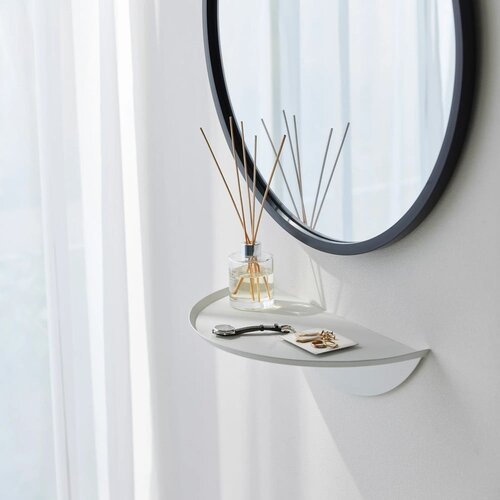 YAMAZAKI Bela kovinska polica 40 cm Tower &amp;ndash; Slike