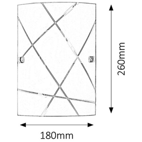 Rabalux phaedra zidna lampa 260x180 E27 60W bela NM3RM9R Slike