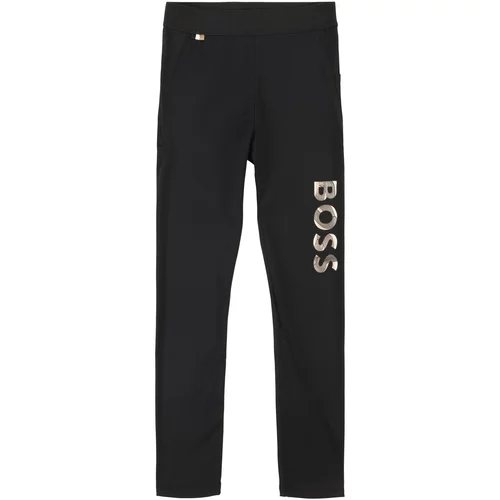 BOSS Kidswear Tajice zlatna / crna / bijela