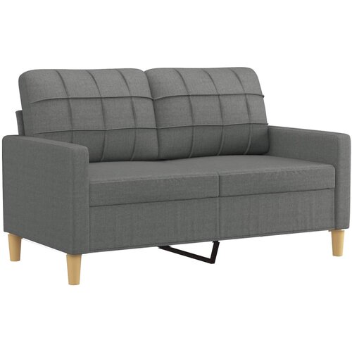 vidaXL Dvosed temno siv 120 cm blago, (20810437) Cene