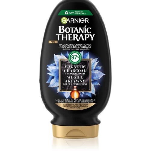 Garnier Botanic Therapy Magnetic Charcoal čistilni balzam za lase 200 ml Slike