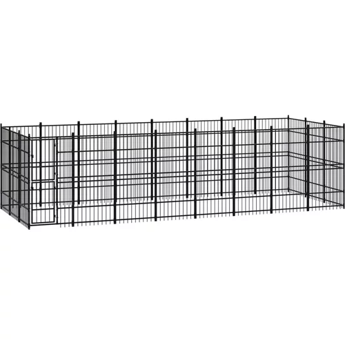 vidaXL Vanjski kavez za pse čelični 22,12 m²