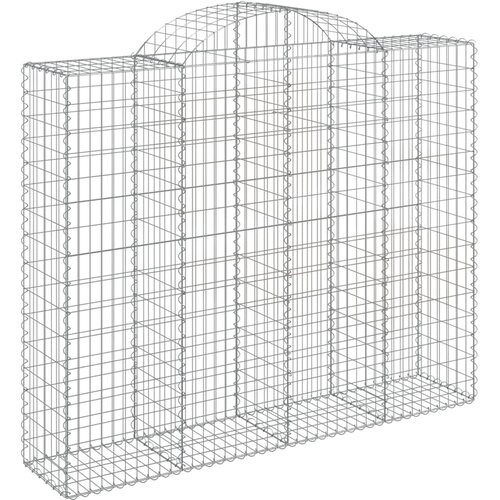  Lučne gabionske ko&amp;scaron;are 8 kom 200x50x160/180cm pocinčano željezo Slike