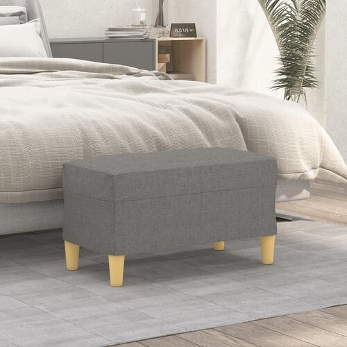vidaXL Klupa tamnosiva 70 x 35 x 41 cm od tkanine Cene