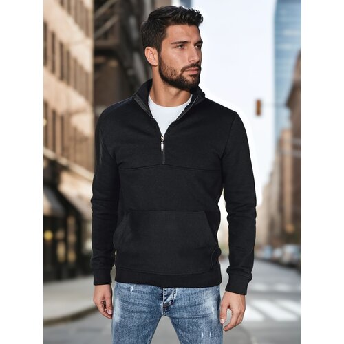 DStreet Bluza męska ze stójką czarna Cene