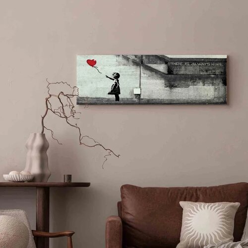  Slika - There is Always Hope (1 Part) Narrow Red 135x45 Premium Print Slike