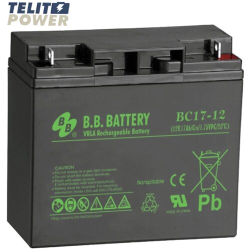 BB Tech Akumulator 12V 17Ah BC17-12 BB Battery terminal B1 ( M5 Bolt ) Slike