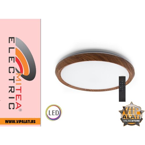 Mitea Lighting tamna boja drveta plafonska led lampa sa daljanskim M205487 ~72W smd 3000~6500K fi500 x h80mm Slike