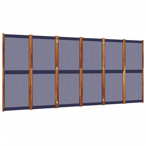 Maison Chic Paravan - Sobne pregrade 6-delni temno moder 420x180 cm, (22111451) Cene