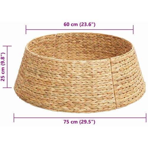  Ogrlica za božićno drvce Kružni Smeđa 75 x 75 x 25 cm Zumbul Slike