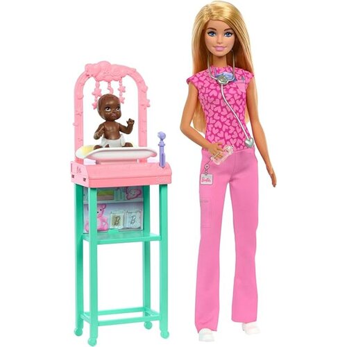 Barbie Pedijatar set sa bebom Cene
