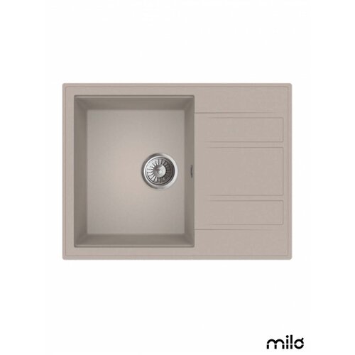 Milo Granitna sudopera Retto 65x50cm Pure sand &oslash;90 Cene
