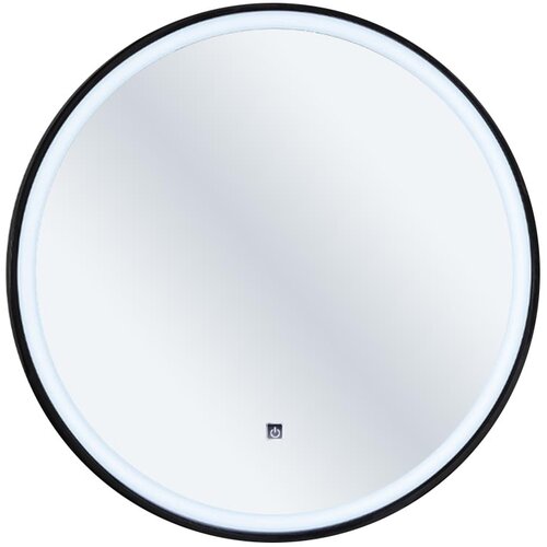 Quartz ogledalo led sa crnim ramom 60x60 ker Slike
