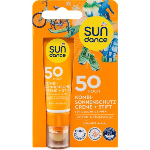 sundance krema za lice, za zaštitu od sunca+ balzam za usne, za zaštitu od sunca, SPF50 20 ml Slike