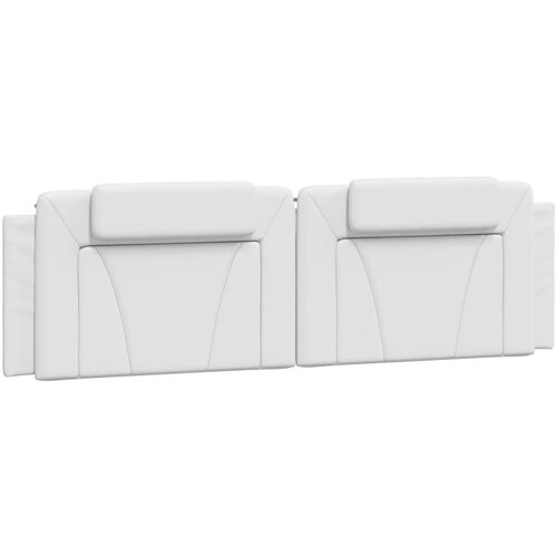 Maison Chic posteljno vzglavje - vzglavna omarica - vzglavna stranica bela 180 cm umetno usnje, (21704027) Cene