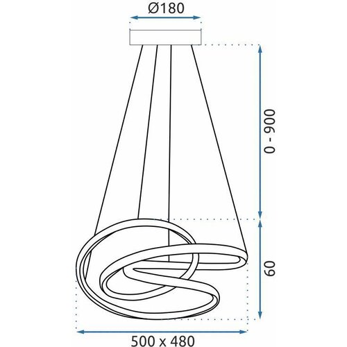 Toolight Viseća lampa crna G006-CP Slike