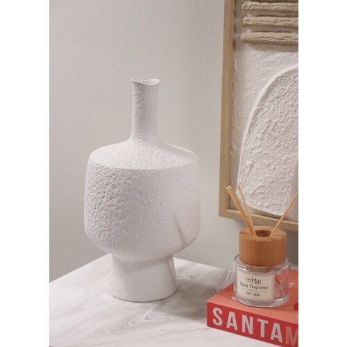 Hanah home vaza LCA0021, 19x19x36 cm, Bela Slike