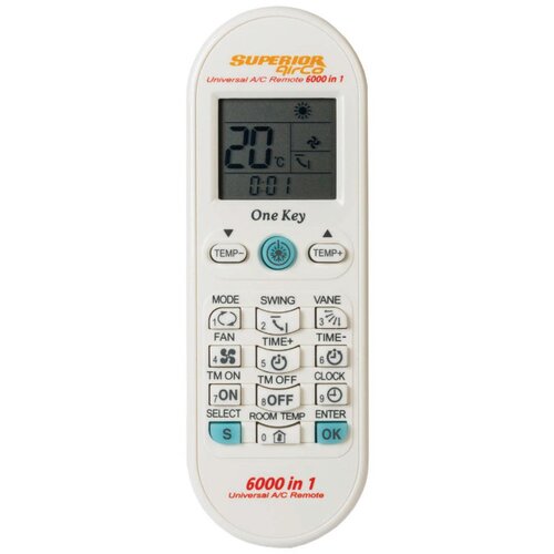 Superior Daljinski upravljač za klime, 6000 kodova, univerzalni - RC AirCo 6000in1 Cene