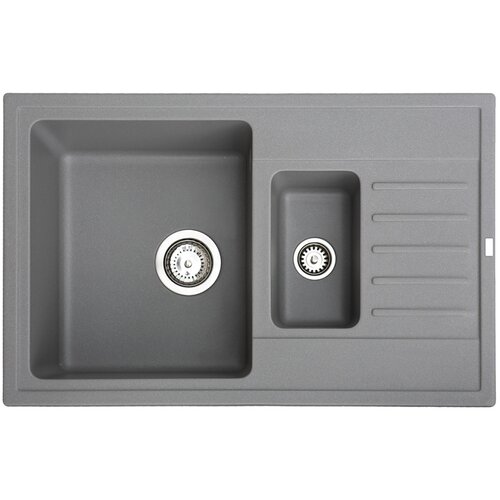 Metalac Inko metalac granitna sudopera x granit quadro plus 1.5D 780x500 fi 90 sa sifonom grafit 372988 Cene
