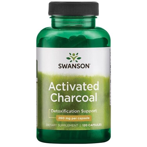 Swanson Aktivno oglje 260 mg (120 kapsul) Cene