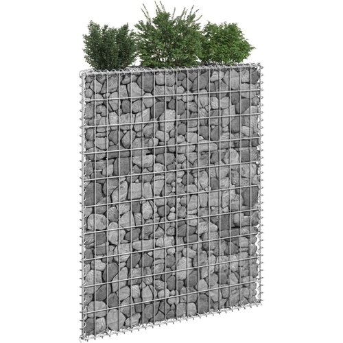 vidaXL trapezna gabionska gredica od pocinčanog čelika 80x20x100 cm Cene