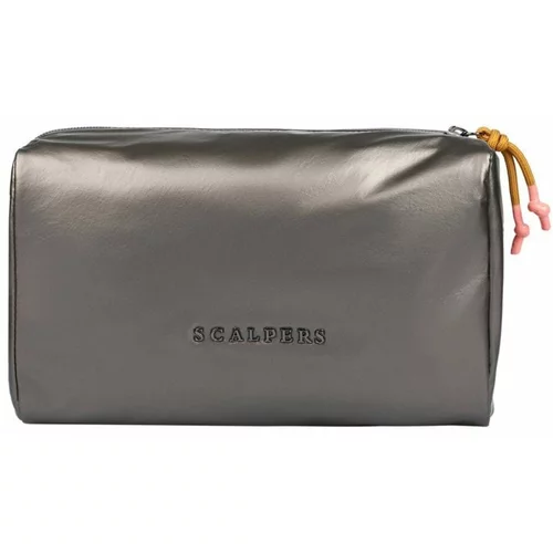 Scalpers Kozmetična torbica 'Ny Sandy' srebrno-siva / črna