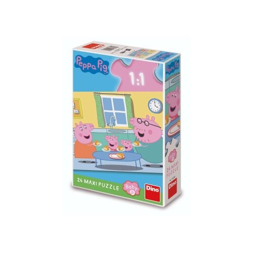  Dino peppa pig - ručak, puzzle set maxi 24 dela ( 11001 ) Slike
