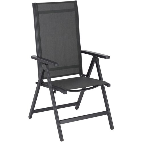 Ambia Garden ZLOŽLJIV VRTNI SEDEŽ aluminij antracit, siva, srebrne barve Cene