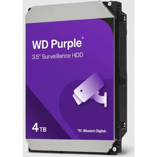 Western Digital HDD 4TB WD44PURZ SATA3 256MB Purple Surveillance Cene