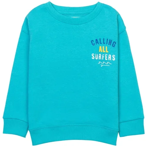 MINOTI Sweater majica plava / žuta / bijela