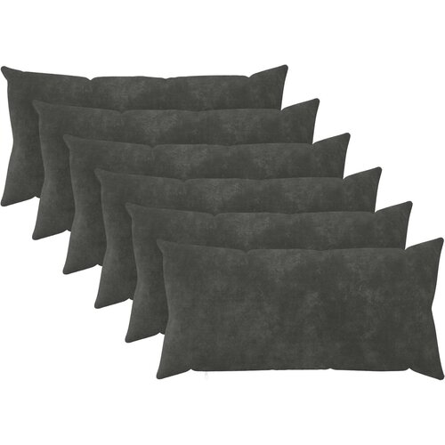  Presvlaka za jastuk 6 pcs HEERLEN Antracit 40 x 80 cm Slike