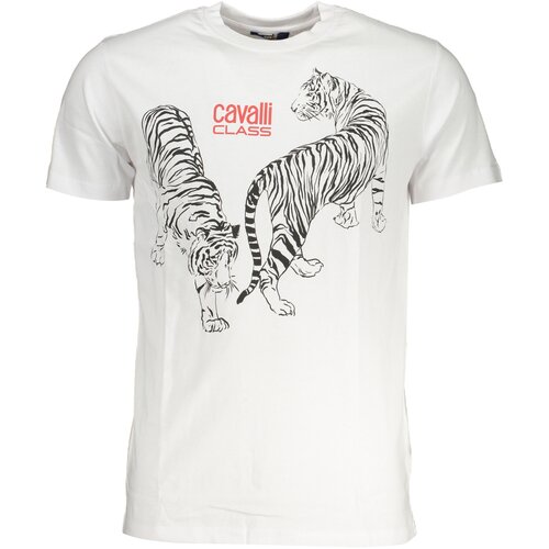 Cavalli Class MEN&#39;S SHORT SLEEVED T-SHIRT WHITE Cene
