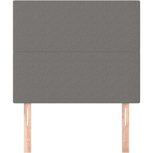  Uzglavlja 2 kom tamnosiva 90x5x78/88 cm od tkanine Slike