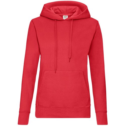 Fruit Of The Loom Czerwona bluza z kapturem Hooded Sweat Slike