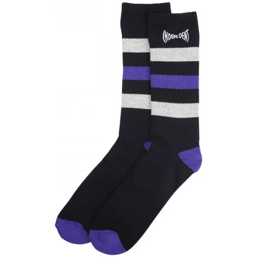 Independent Nogavice Span stripe socks Črna