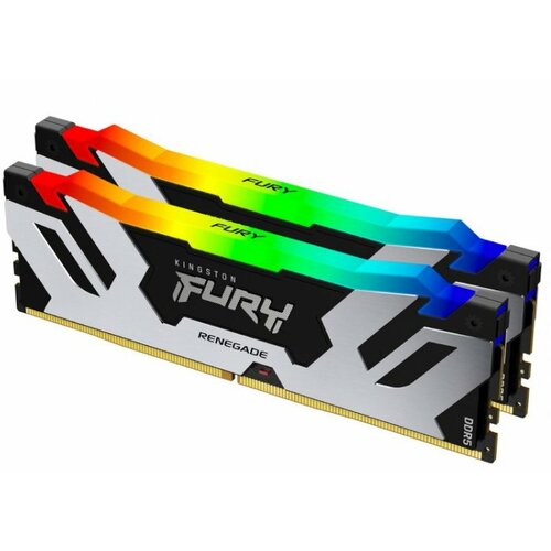 Kingston DIMM DDR5 RAM Memorija, 96GB (2x48GB kit) 6400MT/s KF564C32RSAK2-96 FURY Renegade RGB Slike