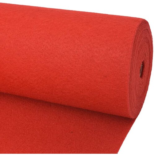 VidaXL Svečani tepih ravni 1,2 x 12 m crveni Slike